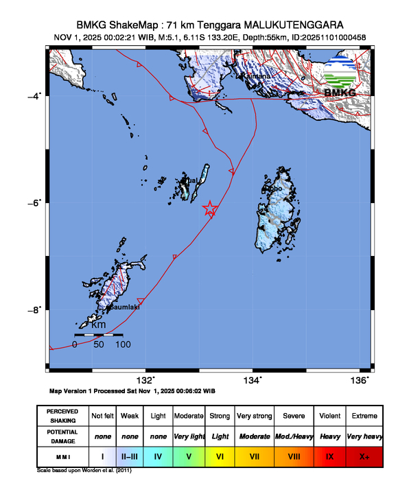 Loading earthquake map...