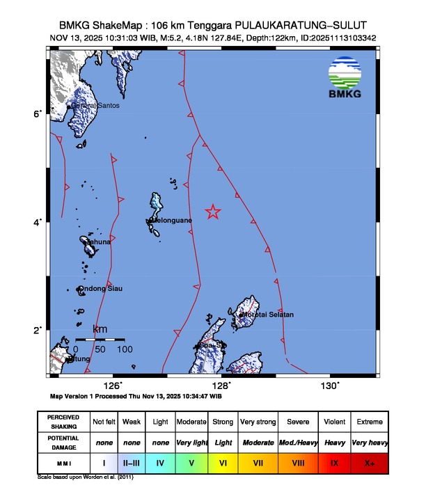 Loading earthquake map...