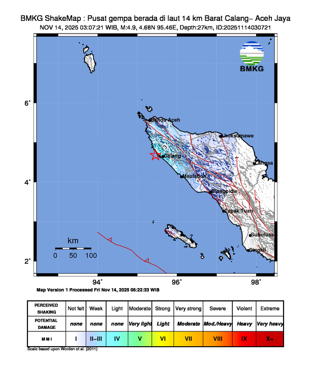 Loading earthquake map...