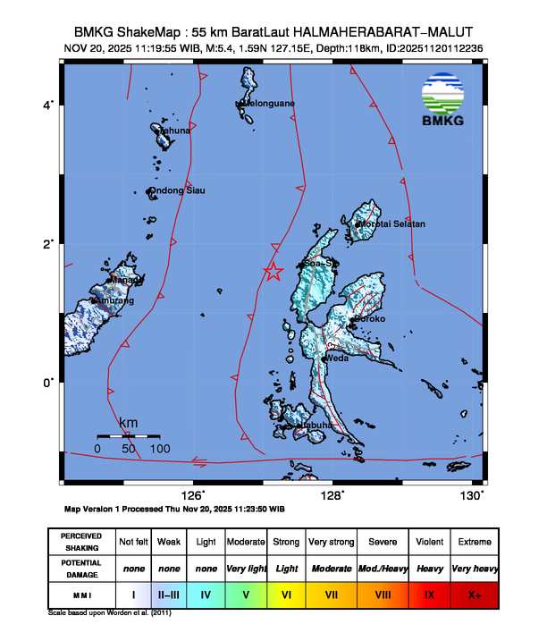 Loading earthquake map...