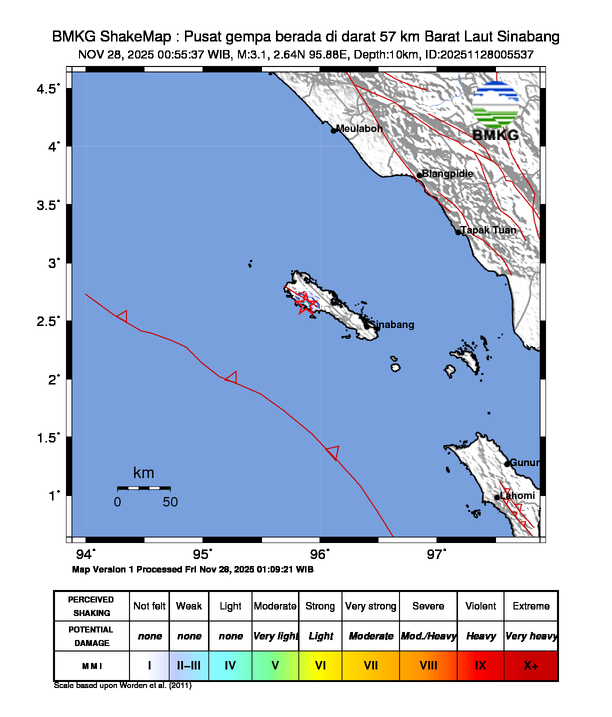 Loading earthquake map...