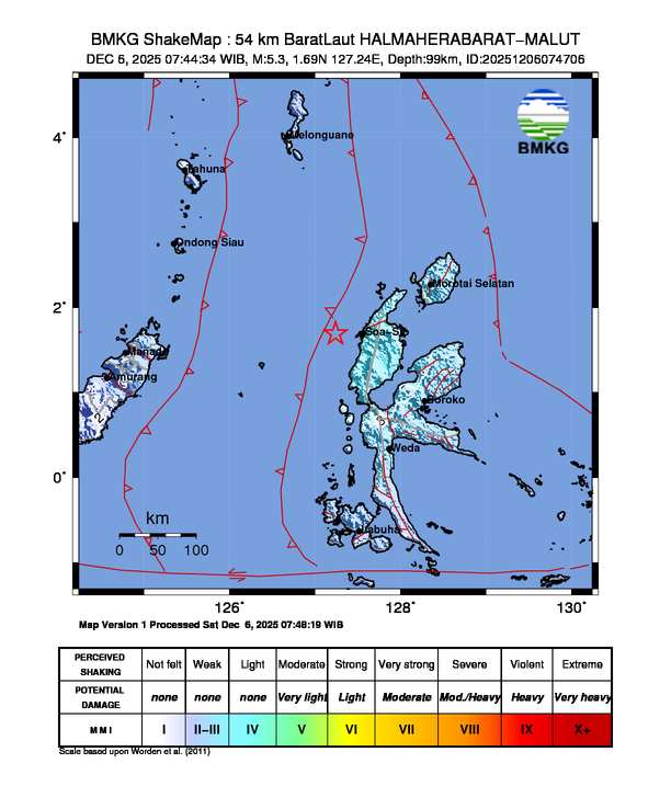 Loading earthquake map...